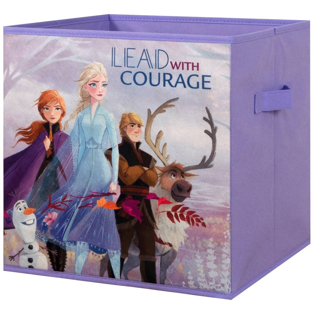 Stoffbox Frozen lila B/H/T: ca. 32x32x32 cm