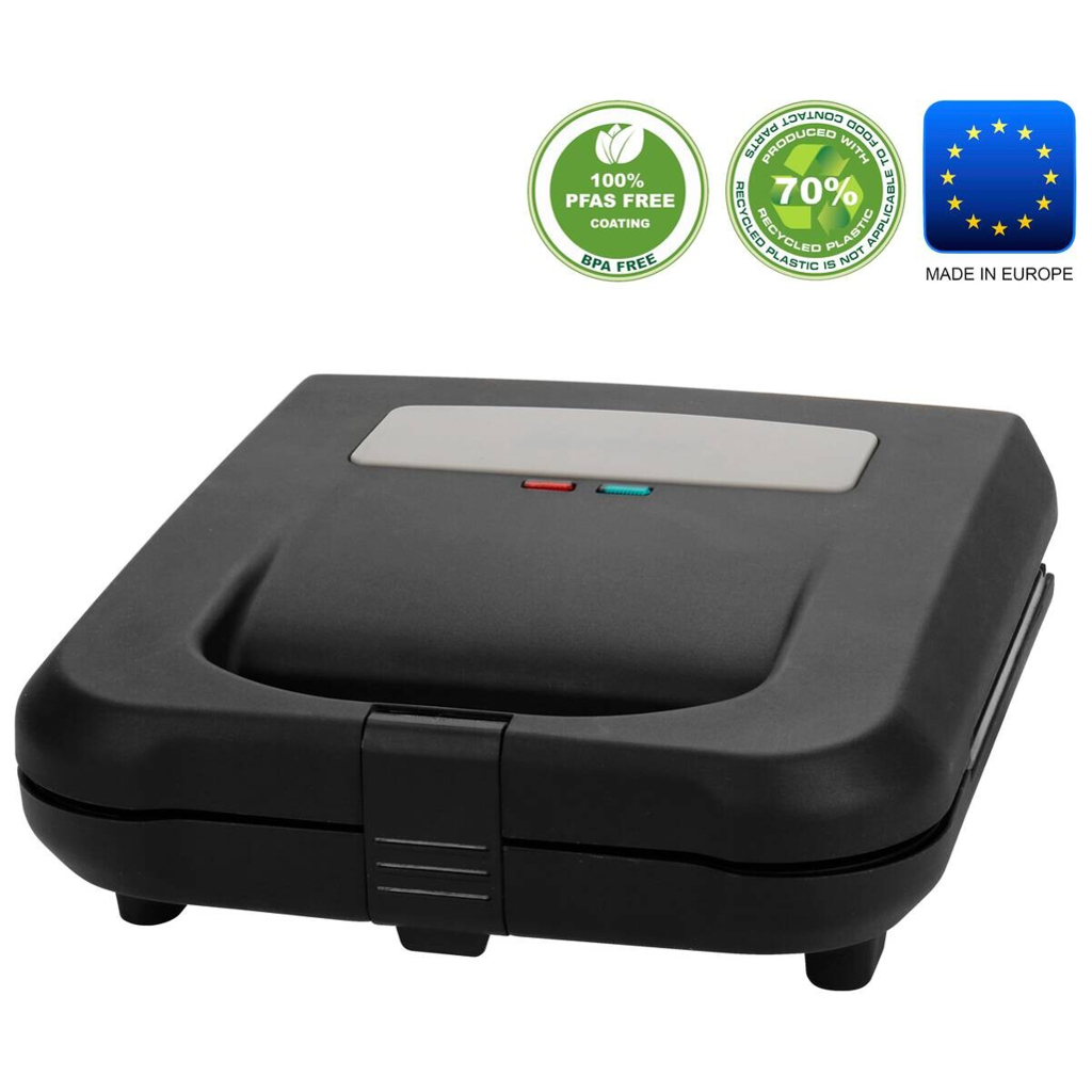 Emerio Sandwichtoaster ST-130038 schwarz B/H/L: ca. 22,8x8,6x22 cm 600289800