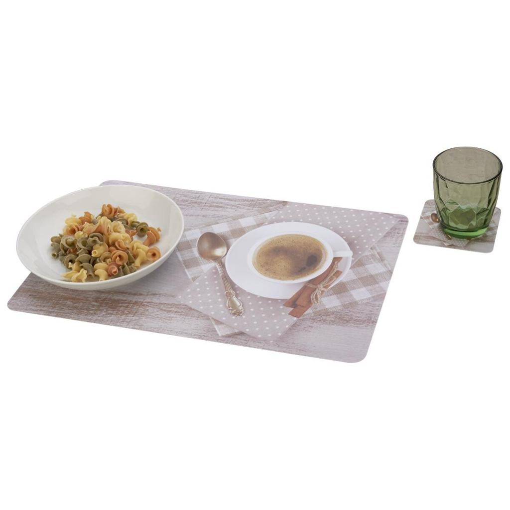 Platzmattenset braun Kunststoff B/L: ca. 28x44 cm