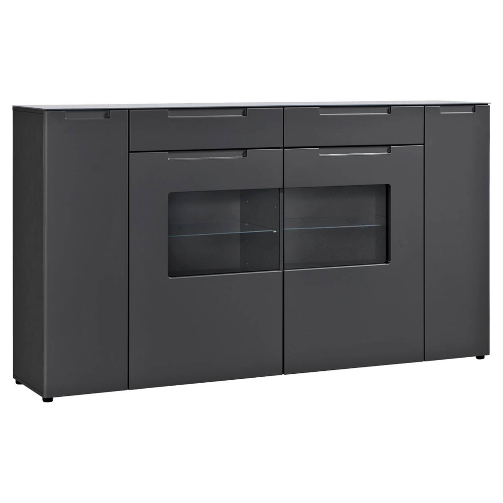 Highboard Mailand anthrazit matt MDF B/H/T: ca. 192x108x40 cm