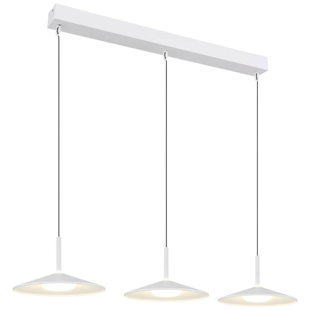 GLOBO LED-Hängeleuchte Opal transparent weiß PVC Acryl Metall B/H/L: ca. 25x180x95 cm 1 Brennstellen