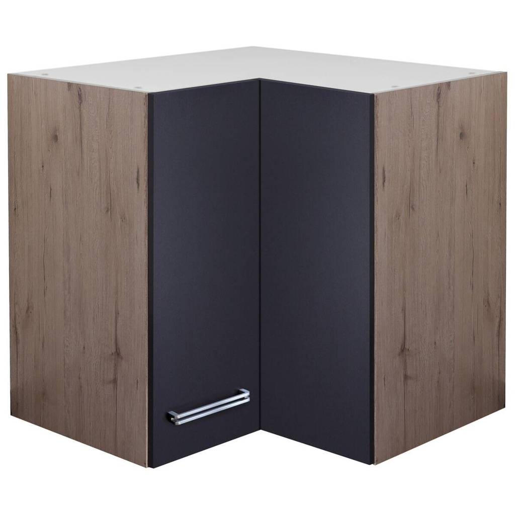 Eckhängeschrank Elva anthrazit strukturiert B/H/T: ca. 60x54,8x32 cm