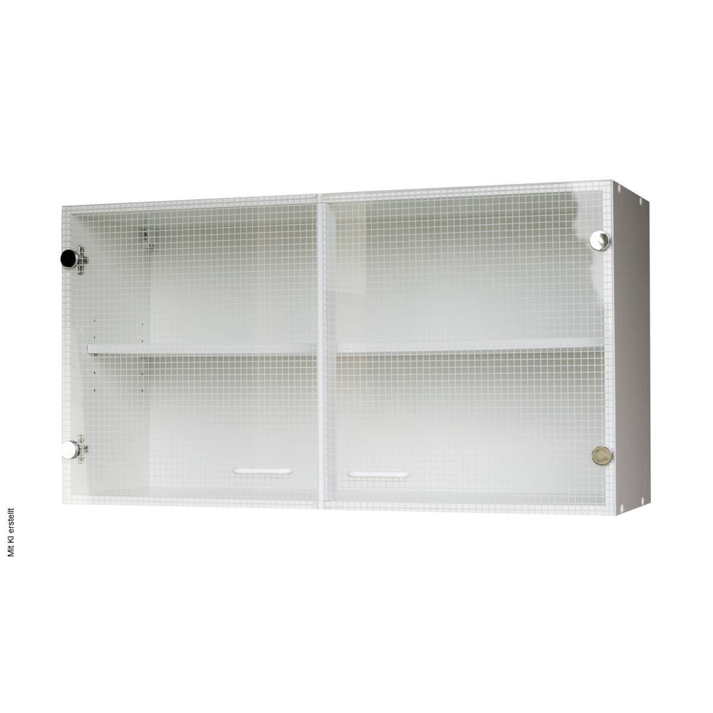 Glashängeschrank weiß matt B/H/T: ca. 100x53x35 cm