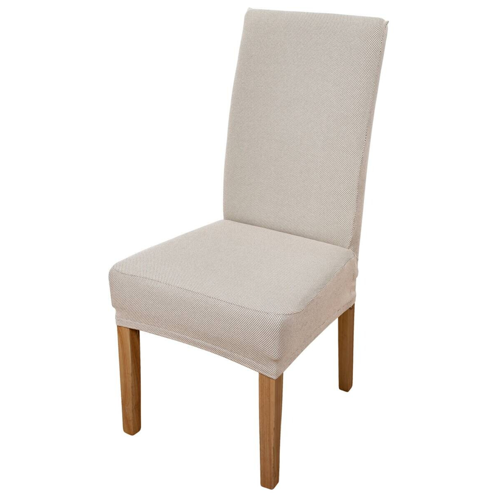 Stuhlhusse creme Baumwolle B/H/T: ca. 40x65x45 cm