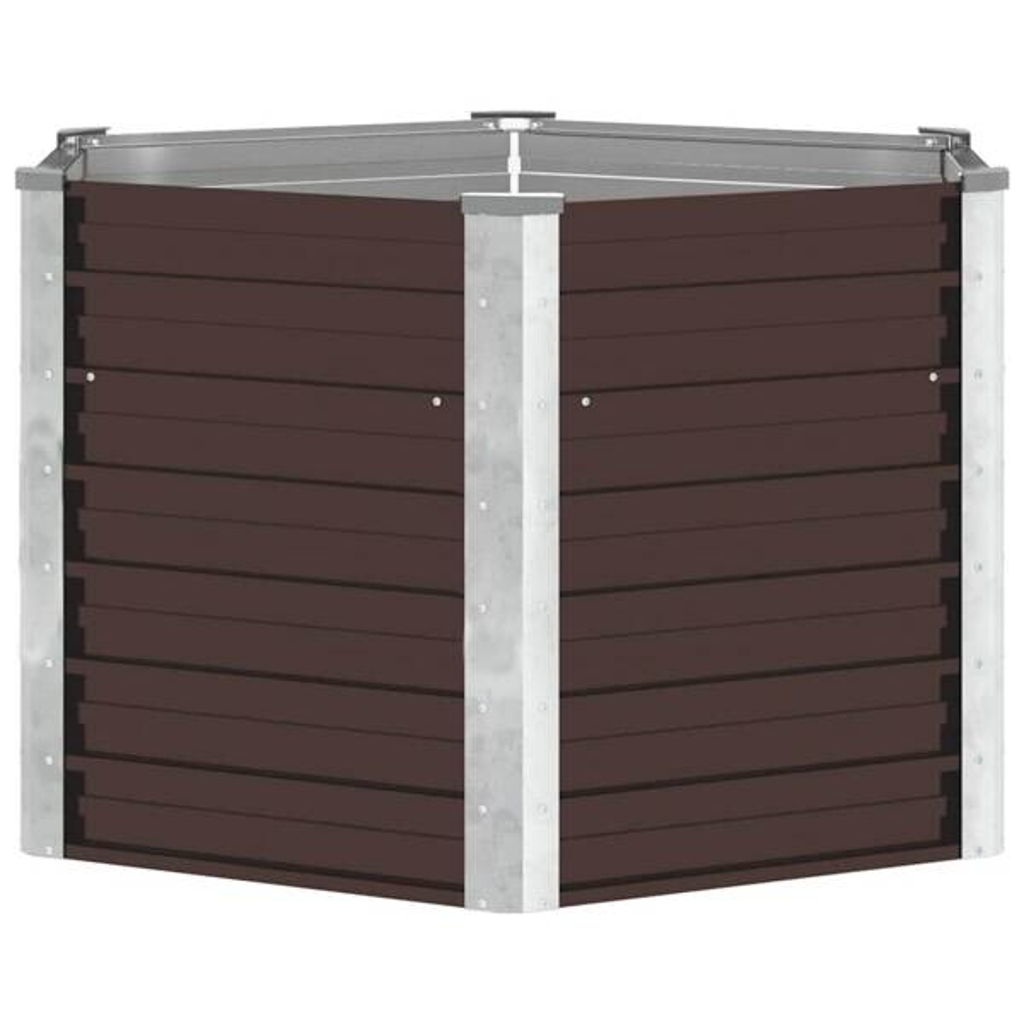 Hochbeet braun Stahl B/H/L: ca. 129x77x129 cm