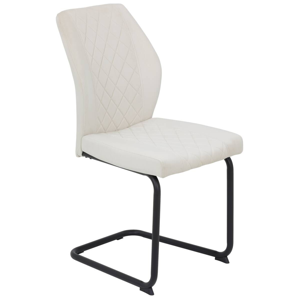 Schwingstuhl Oslo, 4er-Set beige Microfaser B/H/T: ca. 45x92x60 cm