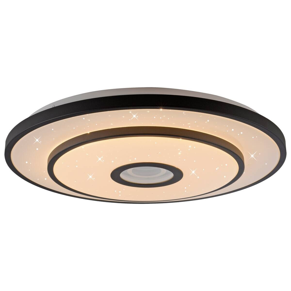 Just Light LED-Deckenleuchte Turanus schwarz H/D: ca. 7,5x50 cm