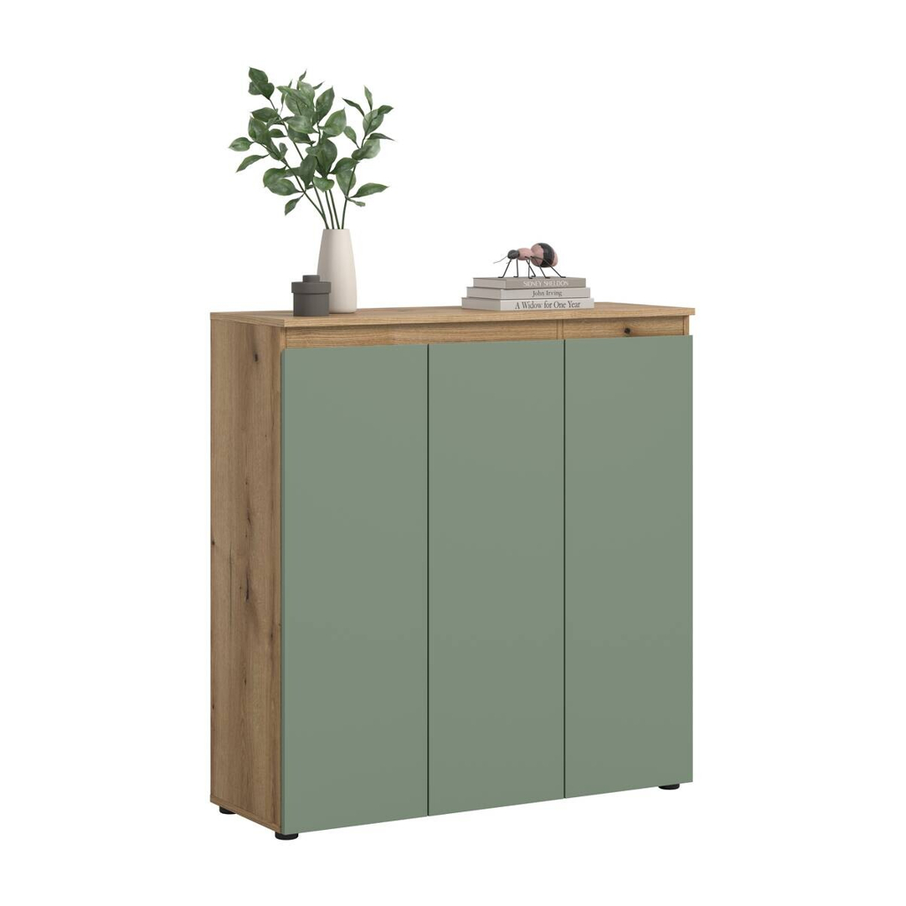 Schrank SCARPA Evoke Oak Nachbildung grün B/H/T: ca. 105x111x37 cm