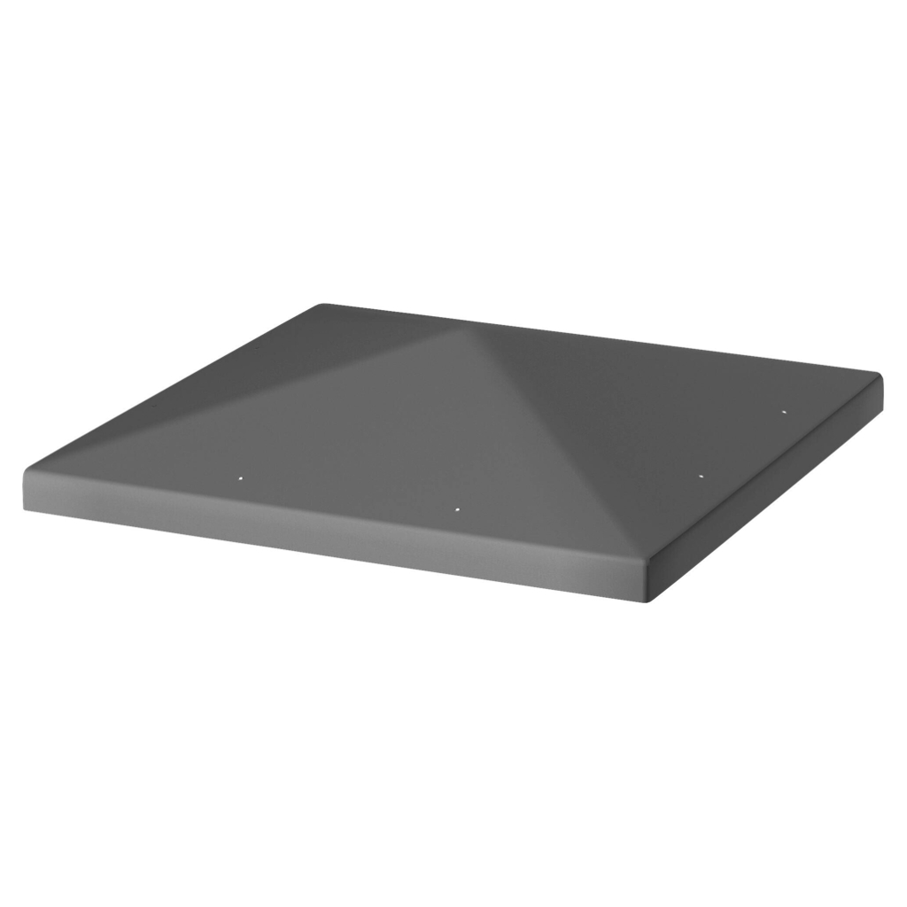 Outsunny Pavillondach dunkelgrau Metall B/H/L: ca. 298x1x298 cm