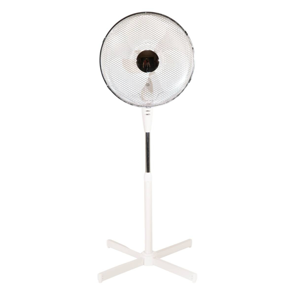 Ventilator 3363038 weiß Metall Kunststoff B/H/L: ca. 58x116x58 cm