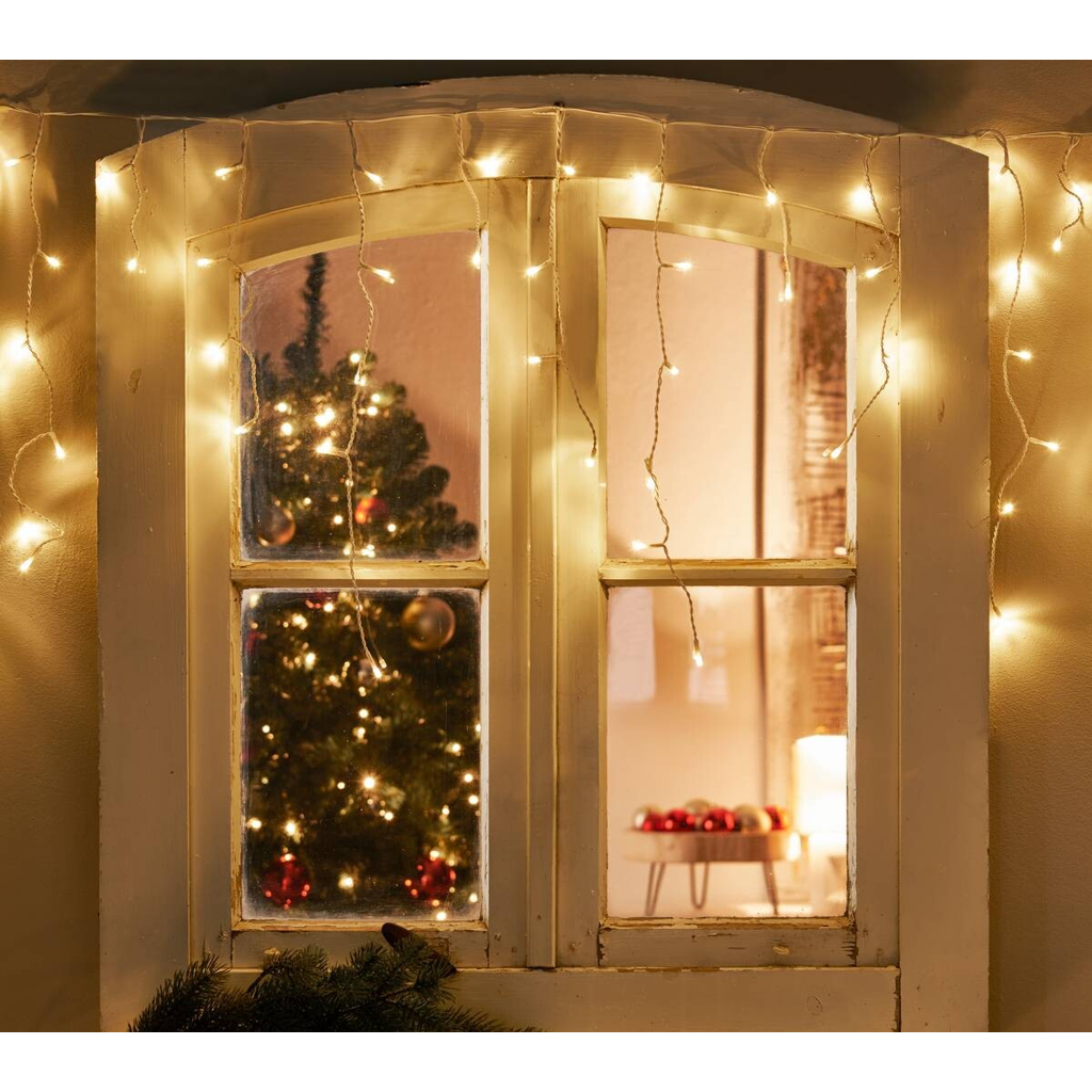 Lichterkette warmweiß Kunststoff