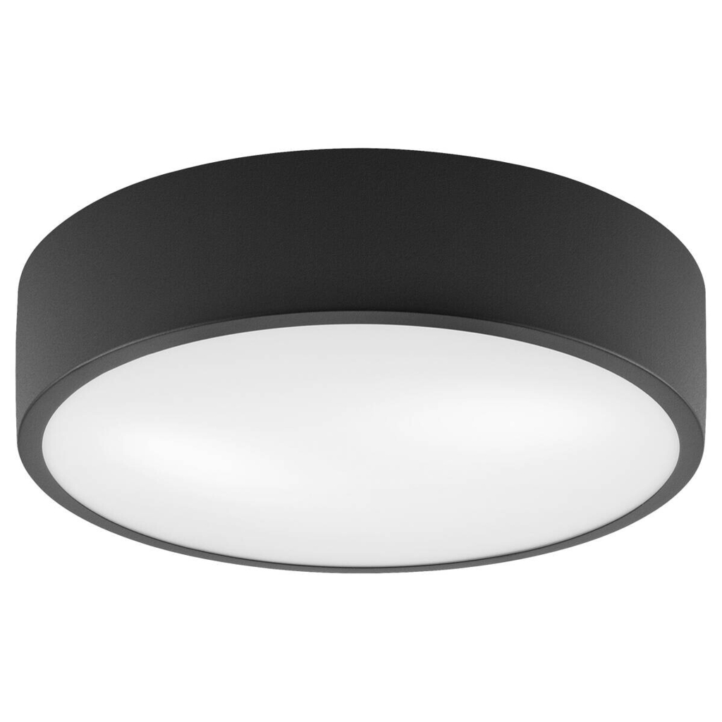 Lamkur Deckenleuchte Dante schwarz Stahl Glas H/L: ca. 8x37 cm E27 2 Brennstellen