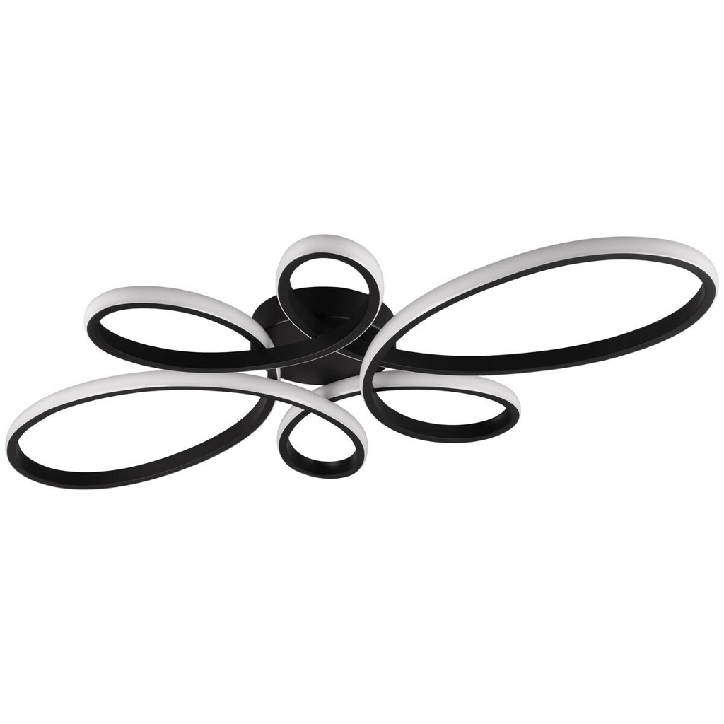 Trio LED-Deckenleuchte Fly mattschwarz Metall B/H/L: ca. 7,5x45,5x83 cm