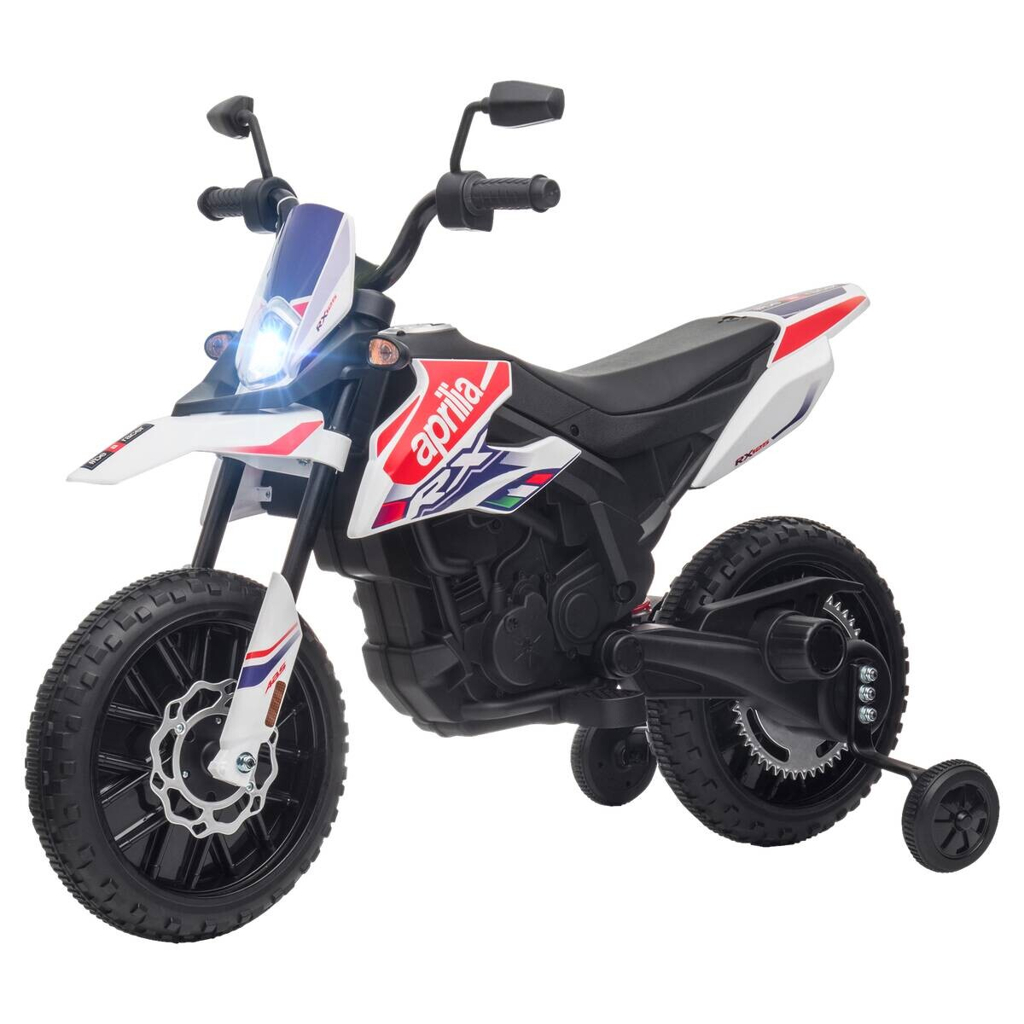 AIYAPLAY Kindermotorrad weiß B/H/L: ca. 56x80x106,5 cm