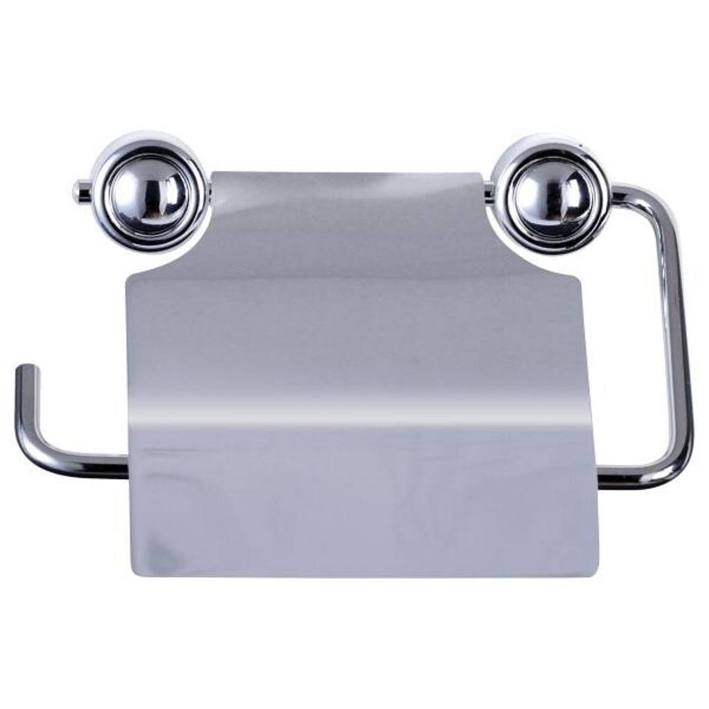 Toilettenpapierhalter silber Eisen B/H/L: ca. 15x13x3 cm