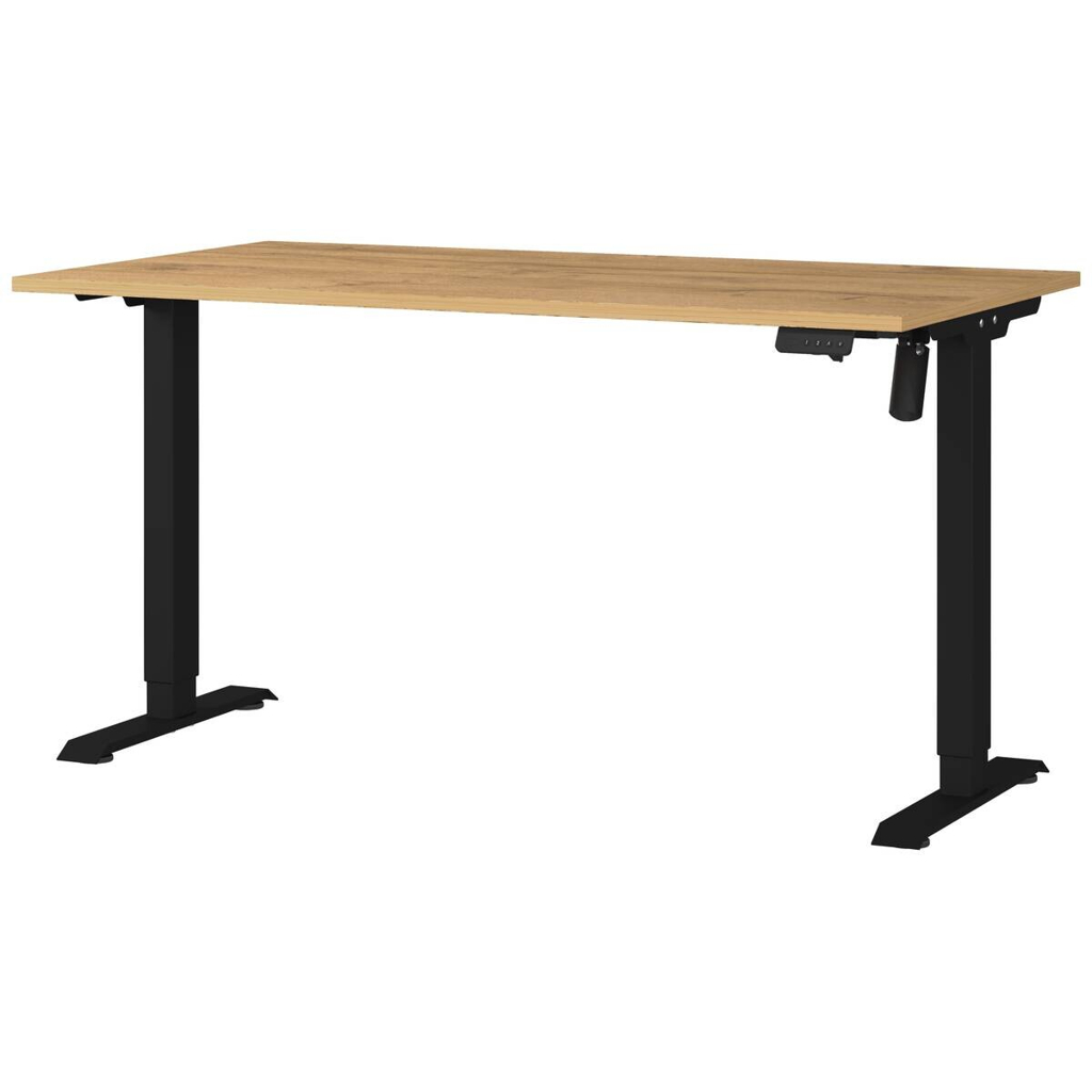 Schreibtisch 8023-582 Eiche Grand-Son Nachbildung schwarz B/H/T: ca. 140x118x80 cm