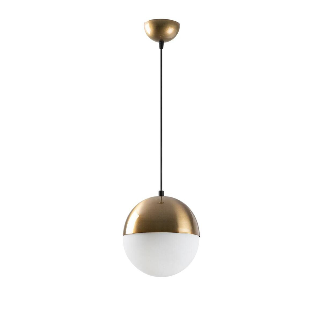 Opviq Pendelleuchte Bastos-2101 weiß Metall Glas B/H/T/L/D: ca. 20x117x20x20x20 cm E27 1 Brennstellen