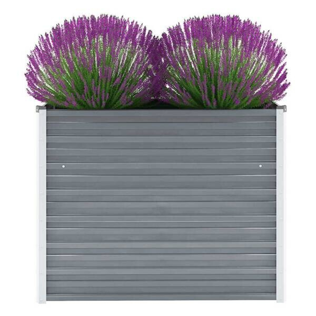 Hochbeet grau Stahl B/H/L: ca. 40x77x100 cm