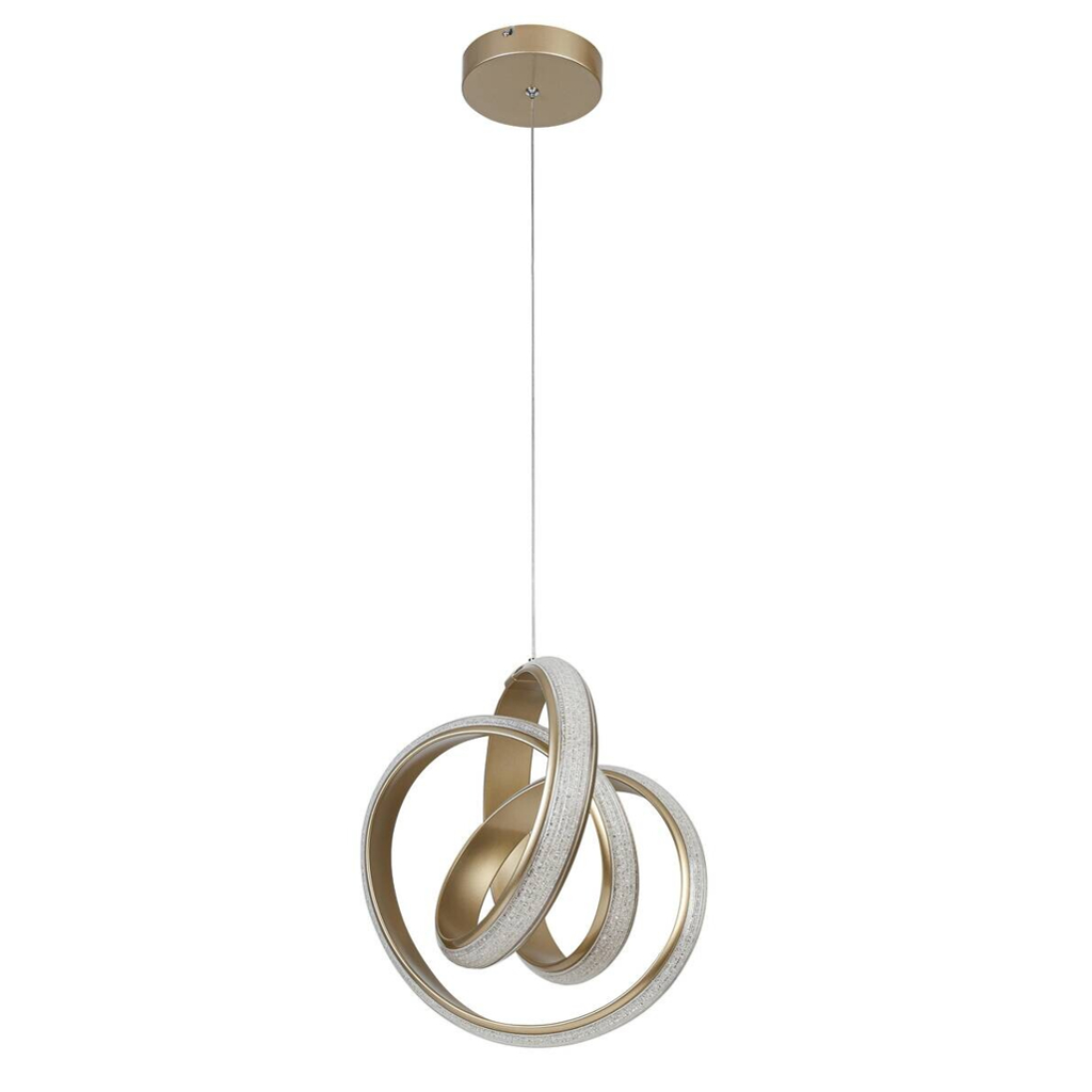 Nolo LED-Pendelleuchte Shine champagner B/H/L: ca. 35x120x35 cm