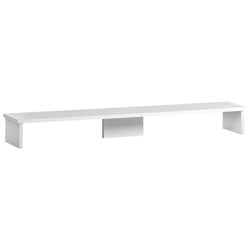 Monitoraufsatz Niels weiß perlweiß Optik B/H/T: ca. 110x12,7x20 cm