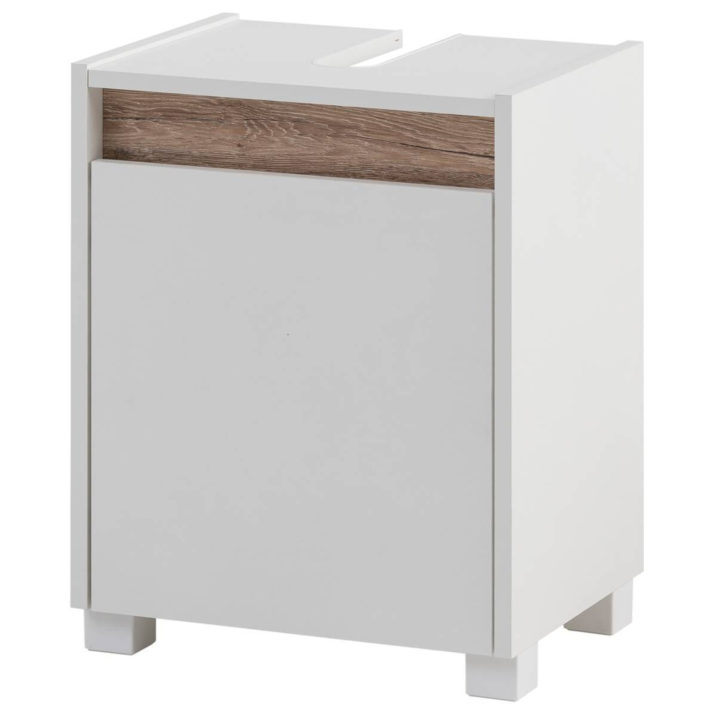 Waschbeckenunterschrank Cosmo perlweiß Optik B/H/T: ca. 41,8x54,6x33 cm