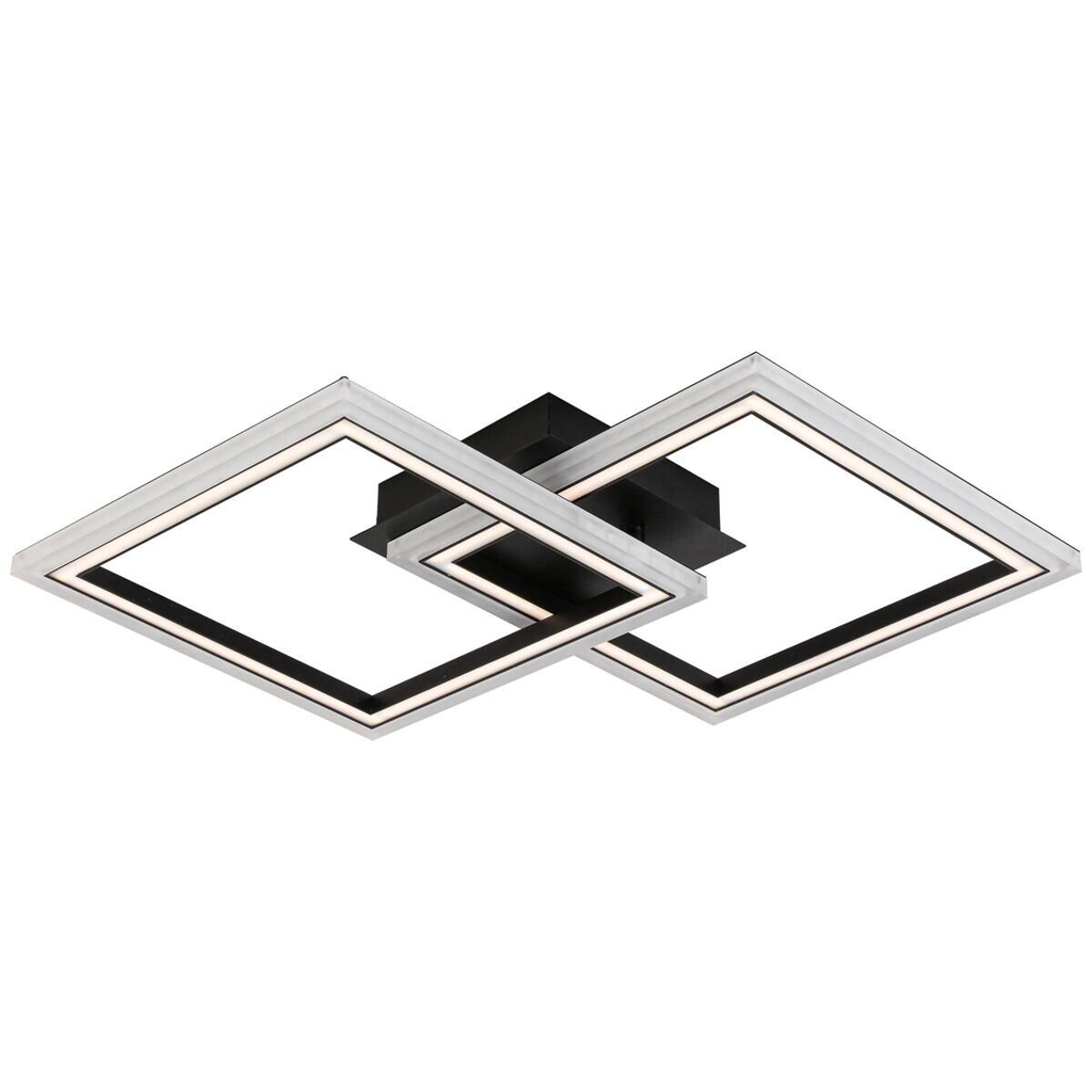 Nolo Deckenleuchte Christina schwarz Metall Kunststoff B/H/L: ca. 35x6,5x57 cm