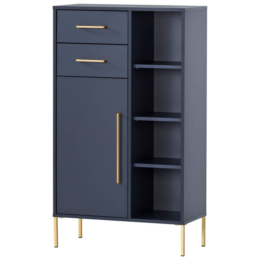 Midischrank Kent dunkelblau B/H/T: ca. 67,1x117,4x33,1 cm