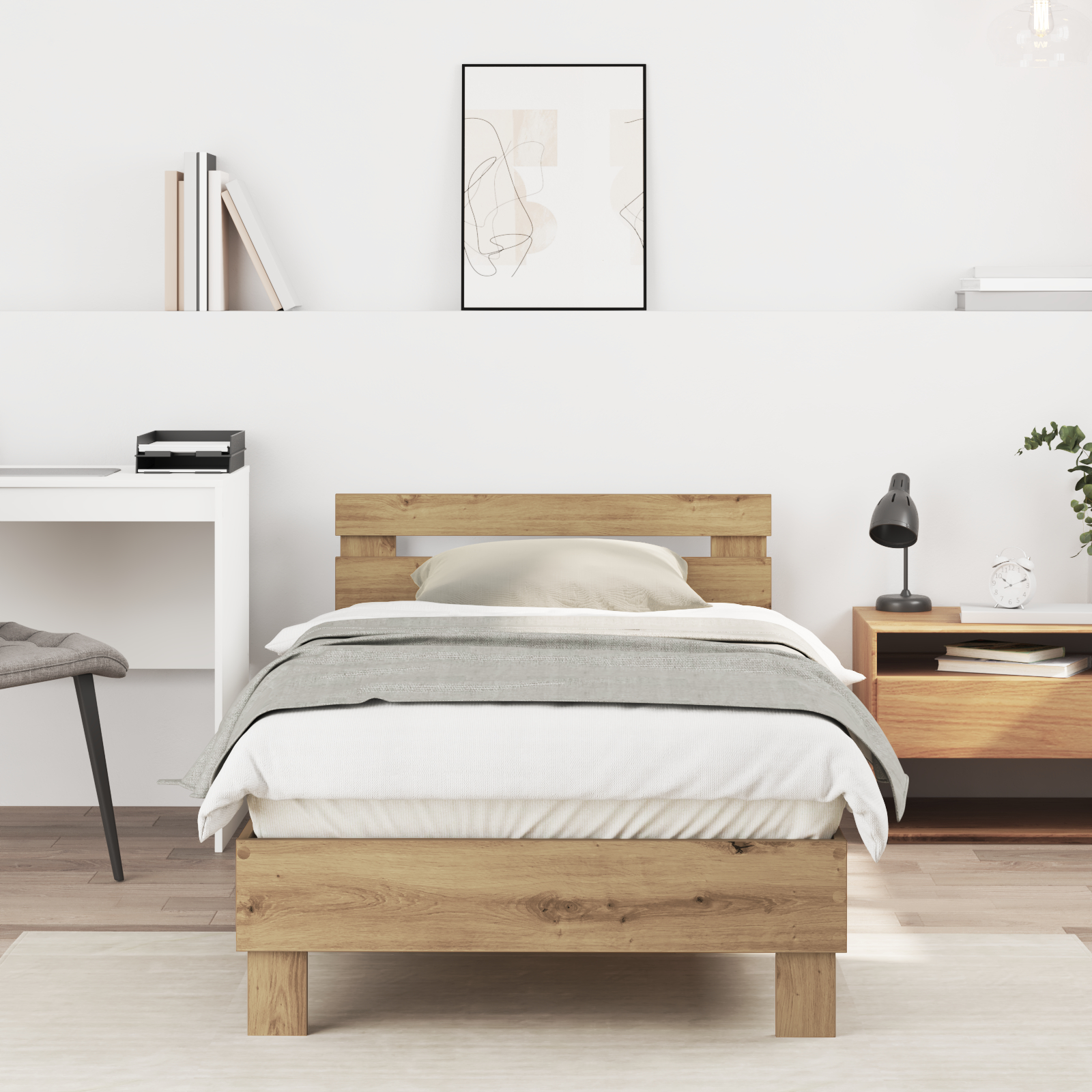 Sengestel Artisan Egetræ Massivt egetræ 90 x 200 cm