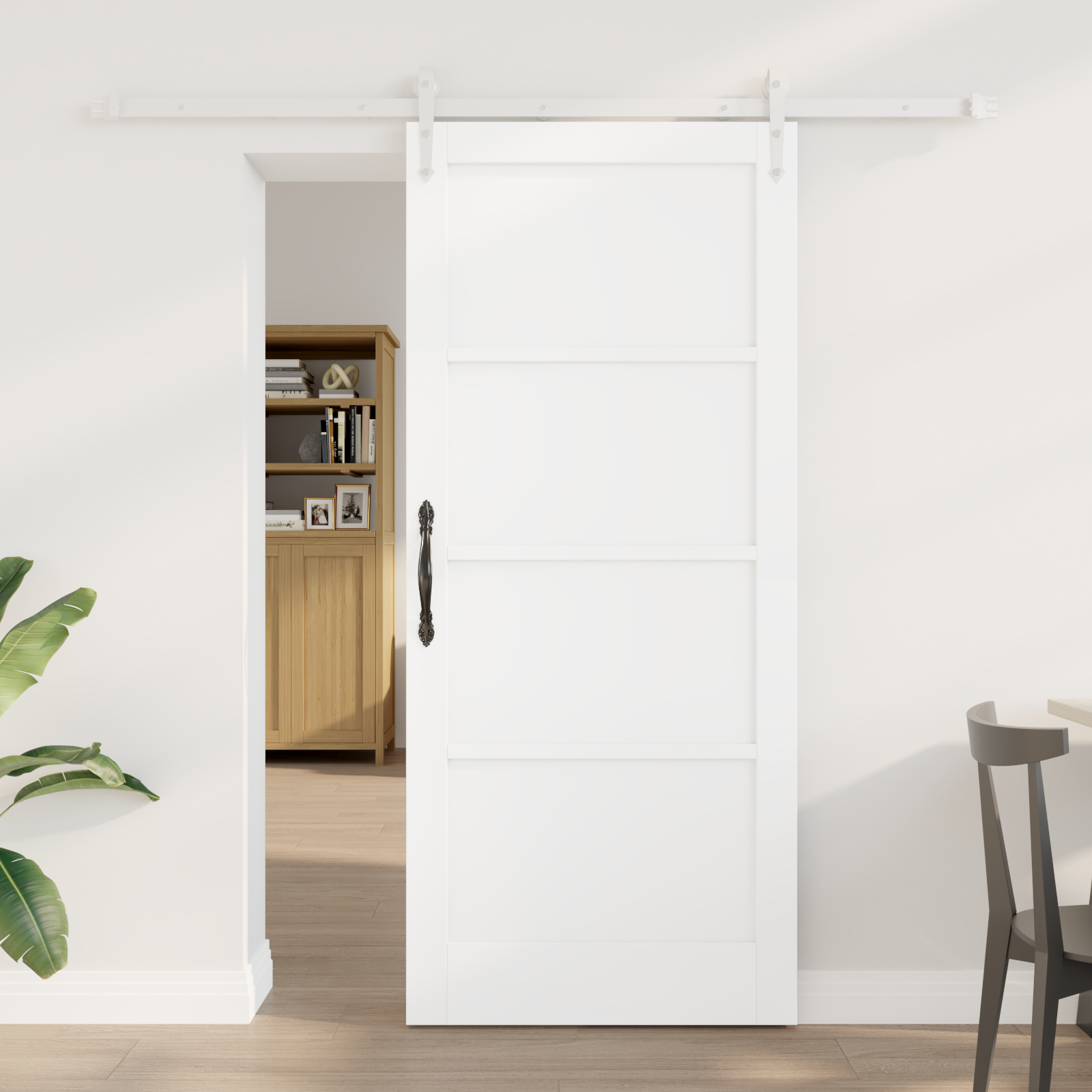 klizna vrata sa setom hardvera bijela 78x202 cm čvrsta drvo bor, vidaXL unutrašnja vrata 'ORKDAL'bijela 78x202x4 cm čvrsta drvo bor