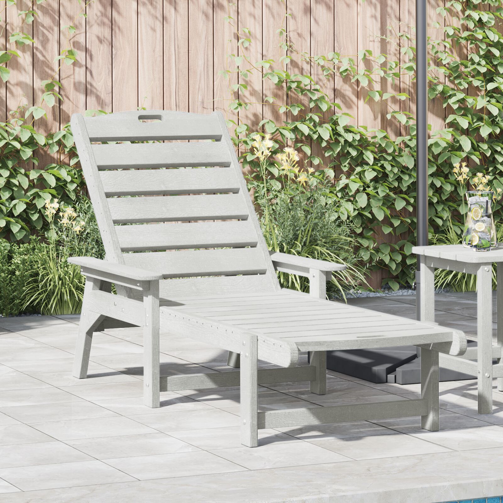 suncobran bijeli 53x162x98.5 cm HDPE