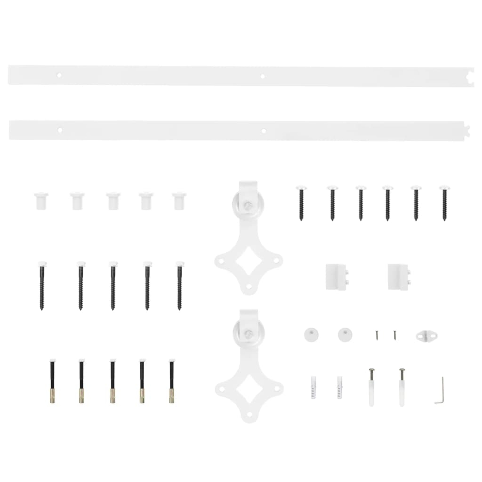 klizna vrata s hardverom set bijela 73,5x211 cm čvrsto borovo drvo, vidaXL unutarnja vrata "ORKDAL" bijela 73,5x211x4 cm čvrsto borovo drvo - Slika 10