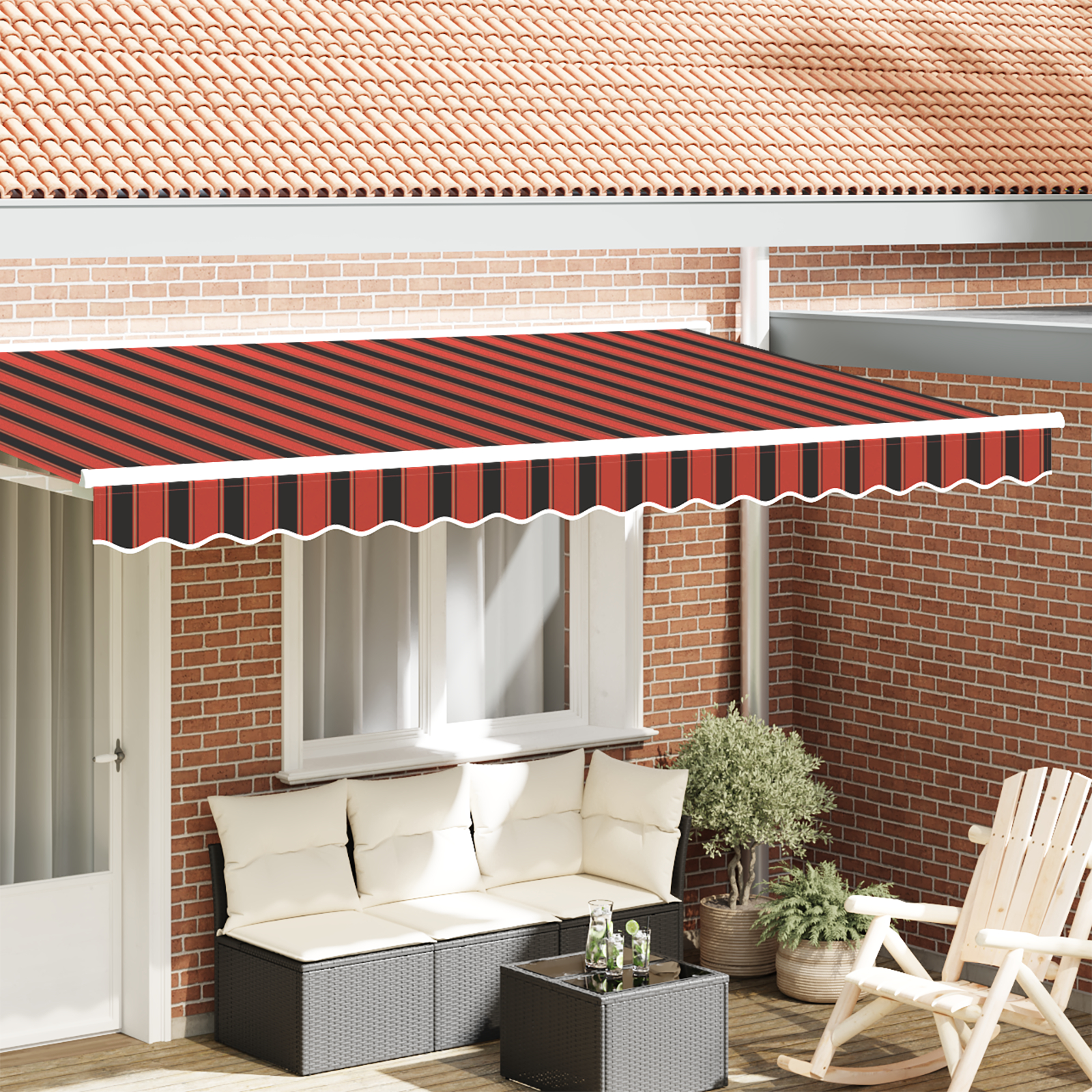 Varikatus 4 m Raam Mitmevärviline 3.8x0.2 m