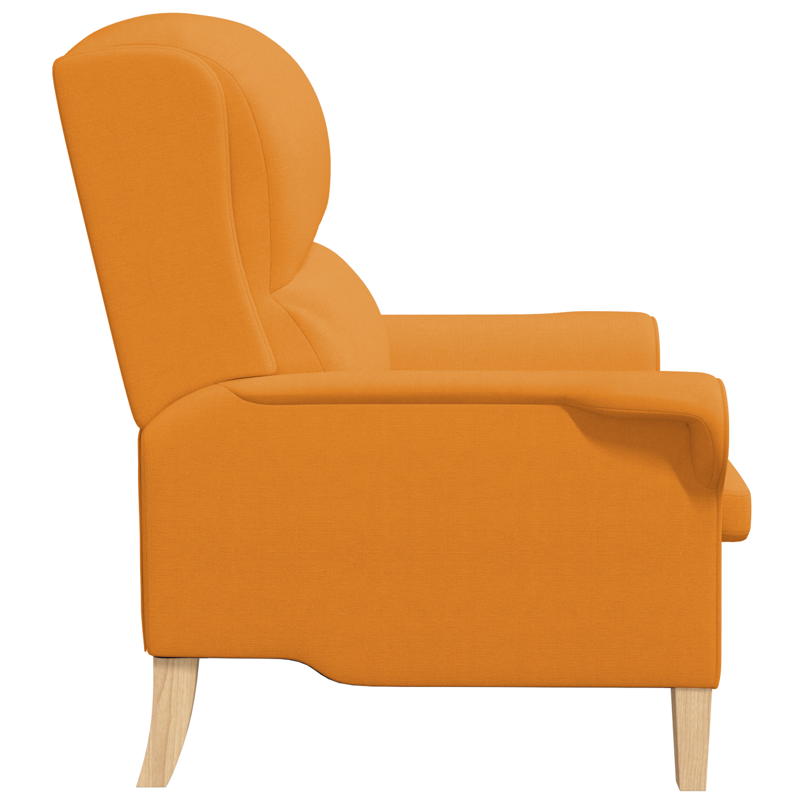 vidaXL Sodobni Naslanjač Temno Rumena Tkanina Velik Ergonomski - Image 6