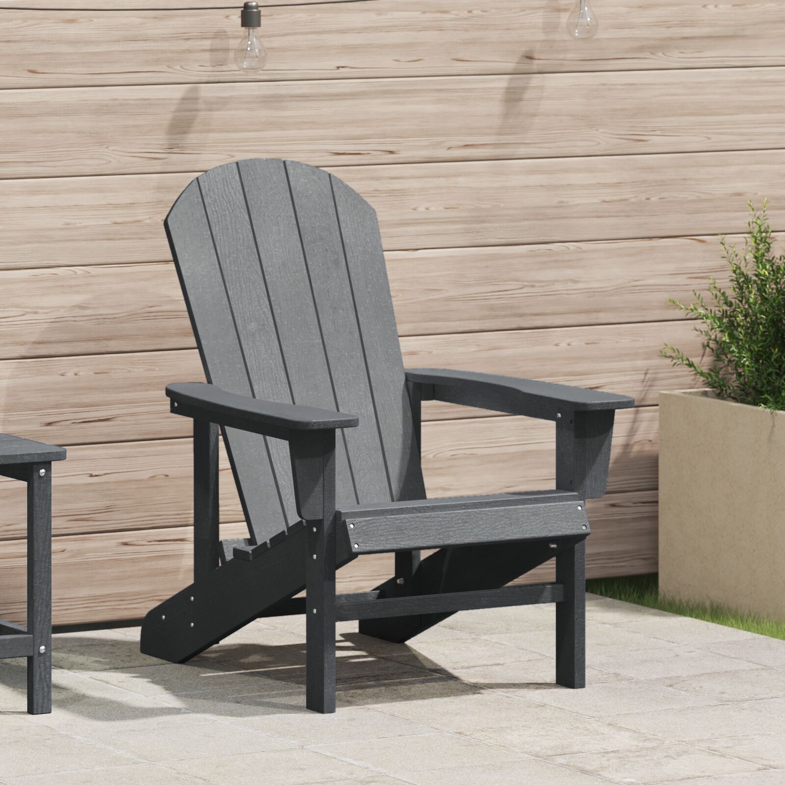 Adirondack stolica Svjetlosiva 74x82x91 cm HDPE