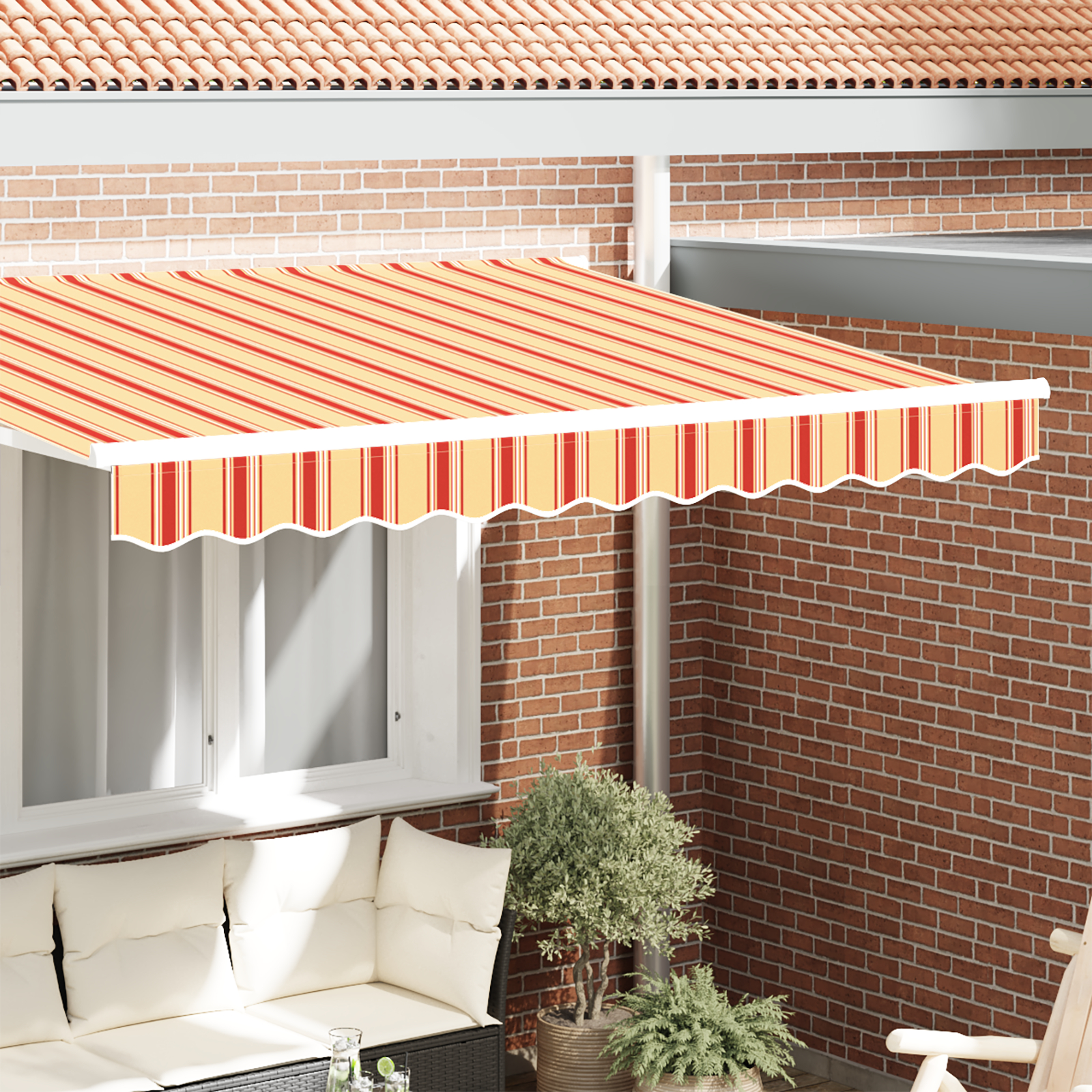 Markisestykke til 2,5 m ramme Multifarvet 2,3x0,2 m