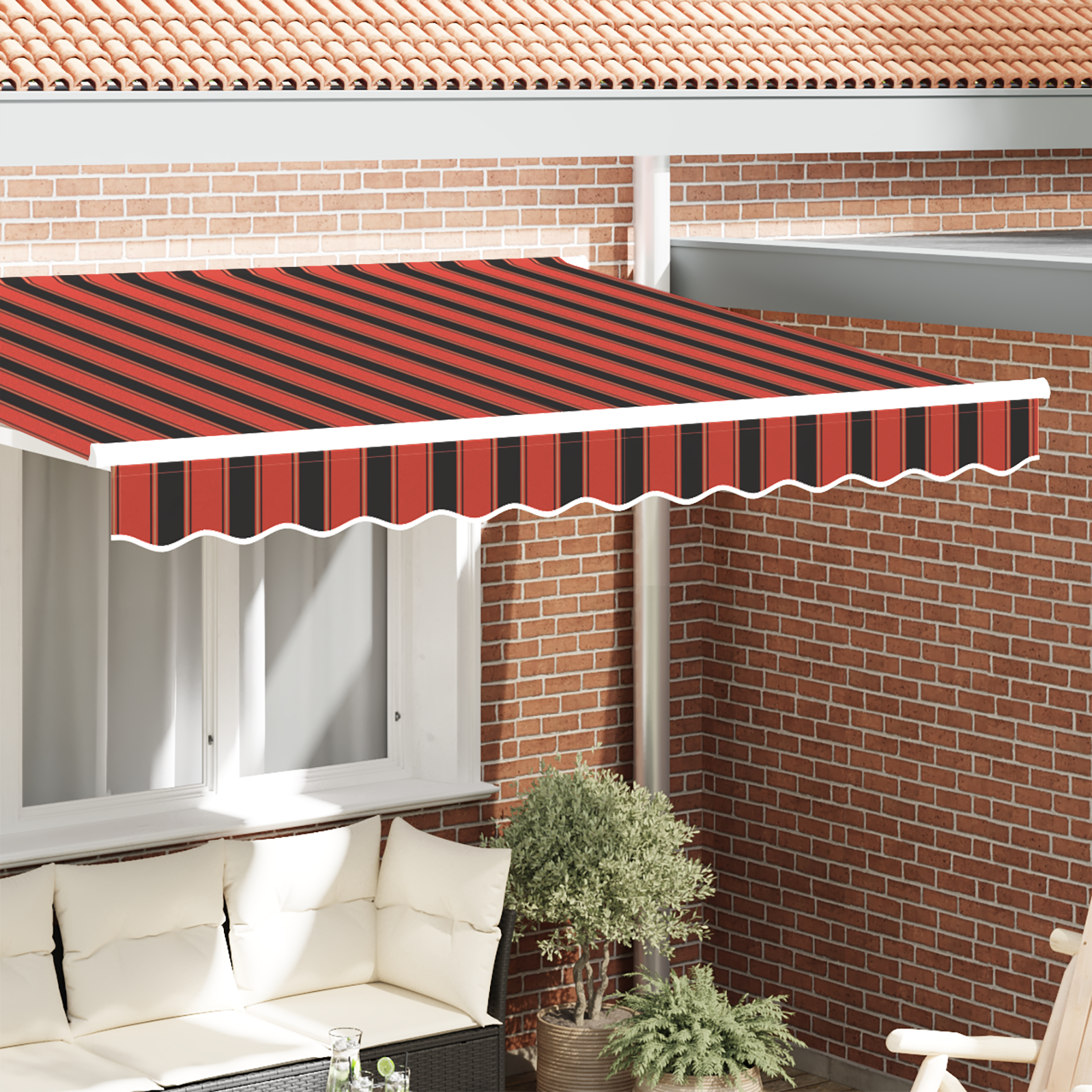 markise valance til 3.5 m ramme Multifarvet 3.3x0.2 m