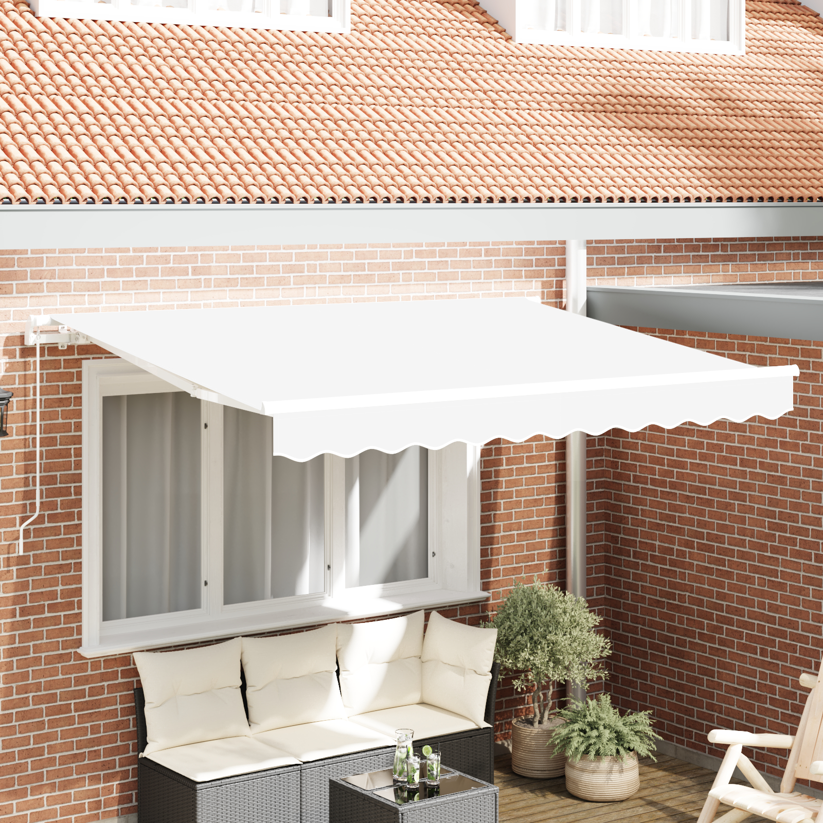 markisedug til 2.5x2 m ramme Hvid