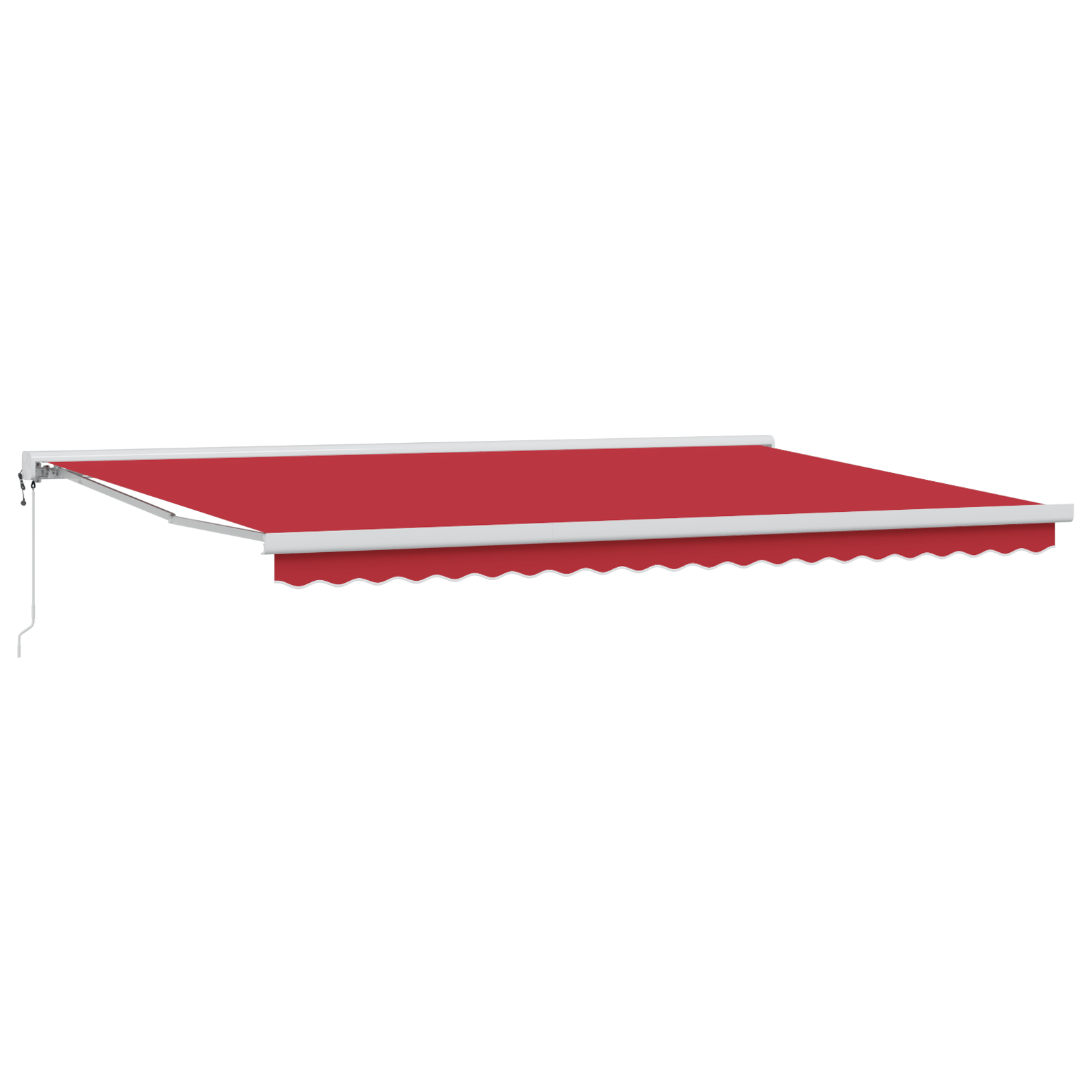 vidaXL Marchiză Retractabilă Automată Roșie 500x300 cm, Fabrică de înlocuire pentru marchiză  pentru cadru de 5x3 m Roșie