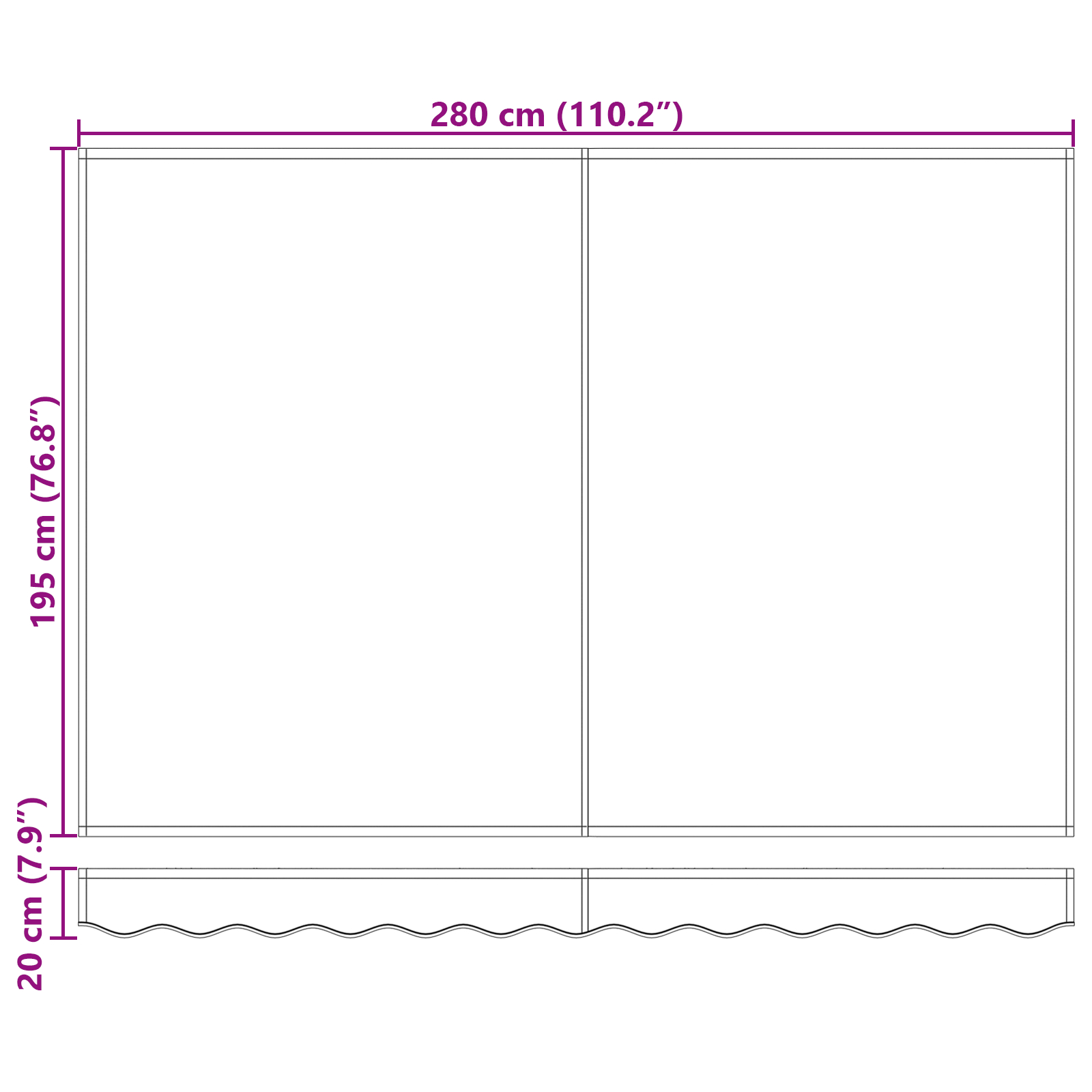 vidaXL Ročna retraktibilna tenda Zeleno in Rumeno 300x250 cm, vidaXL Zamenjava tenda za okvir 3x2.5 m Zeleno in Rumeno - Image 11