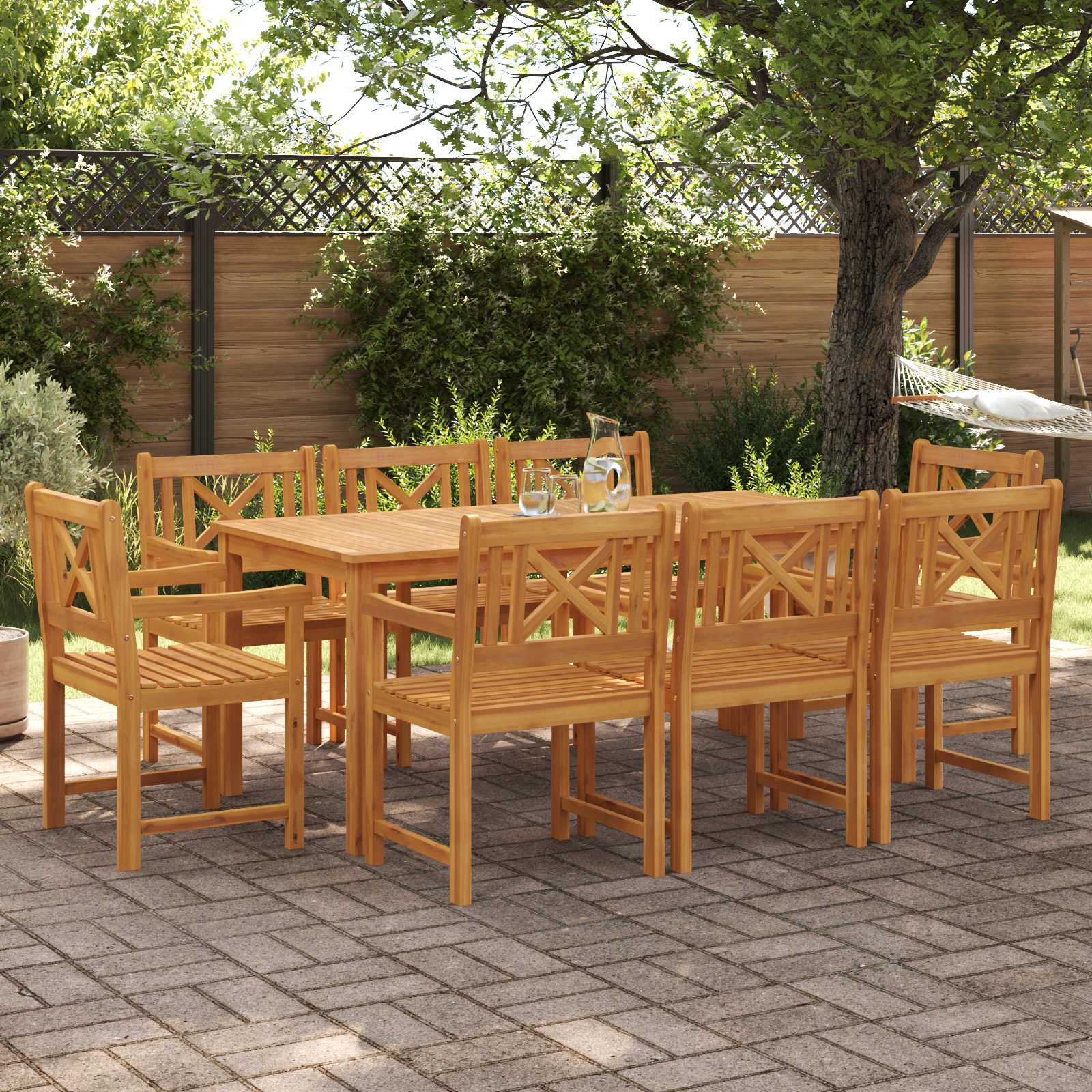 vidaXL Gartenstühle 2 Stk 56x56x90 cm Massivholz Akazie