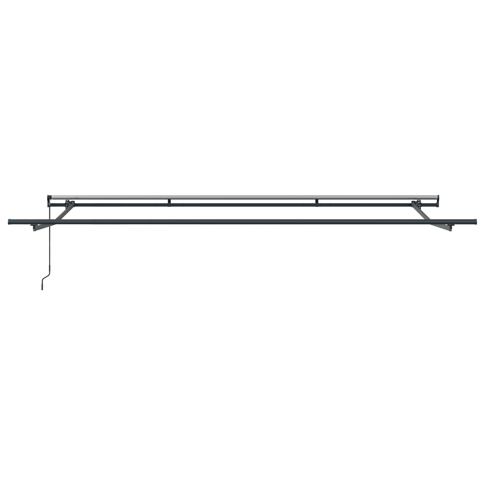 vidaXL Ročna retraktibilna tenda Rdeča 500x350 cm, vidaXL Zamenjava platna za okvir 5x3.5 m Rdeča - Image 8