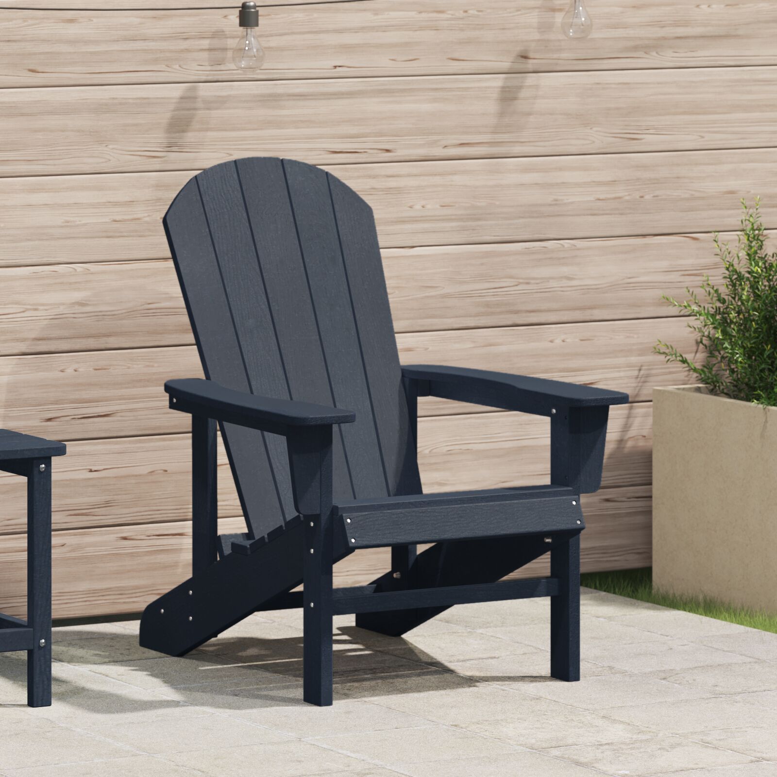 Adirondack stol mornarsko plava 74x82x91 cm HDPE