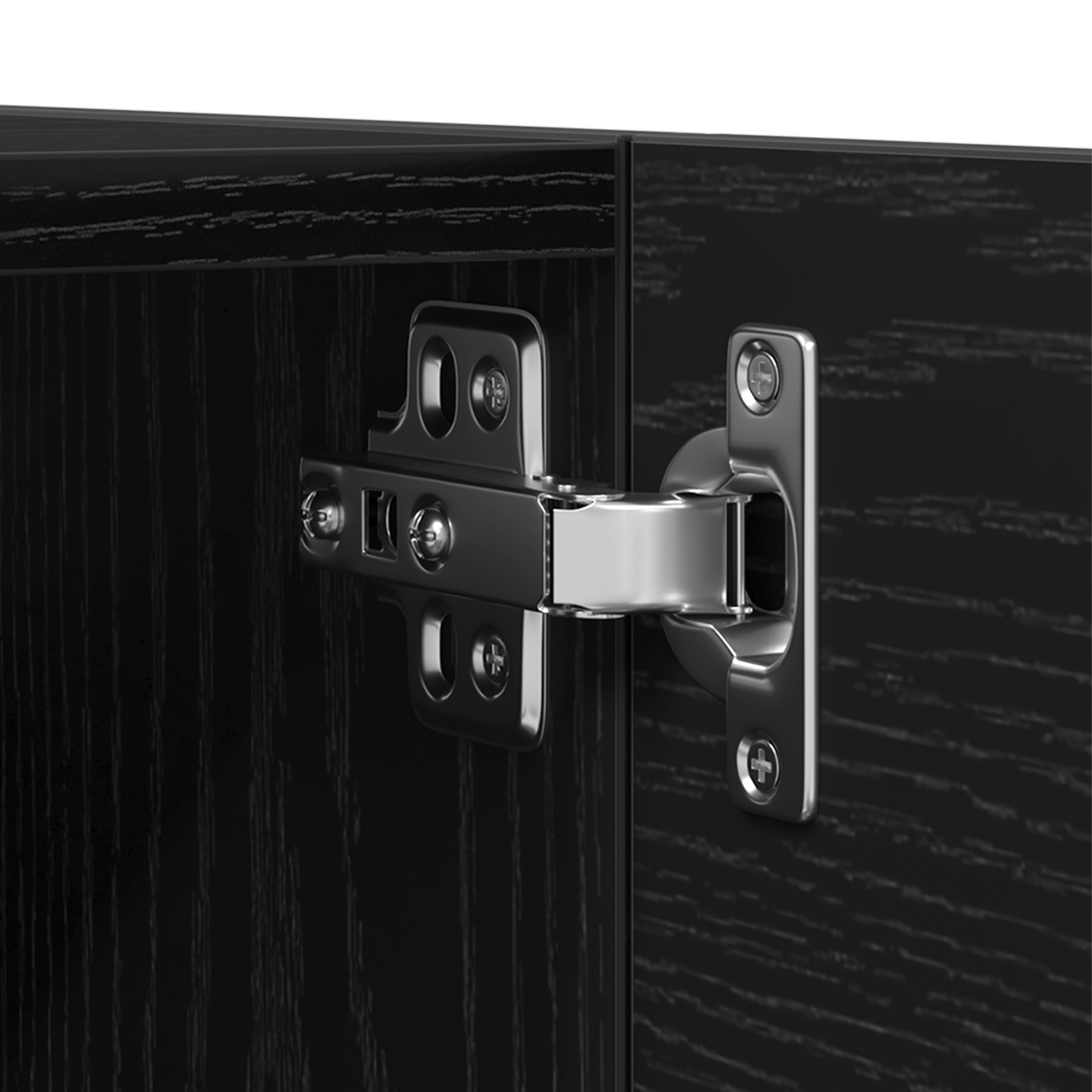 Set 5 piese dulap TV din lemn de inginerie stejar negru,  Dulapuri TV montate pe perete 2 buc. stejar negru 30.5x30x30 cm,  Dulap TV montat pe perete stejar negru - 30.5x30x90 cm, din lemn de ingineri [11]