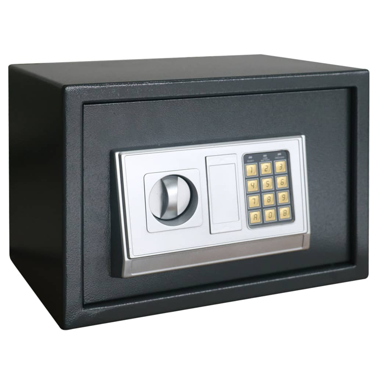 vidaXL Elektronische Digitale Kluis met Plank Donkergrijs 35x25x25 cm Staal