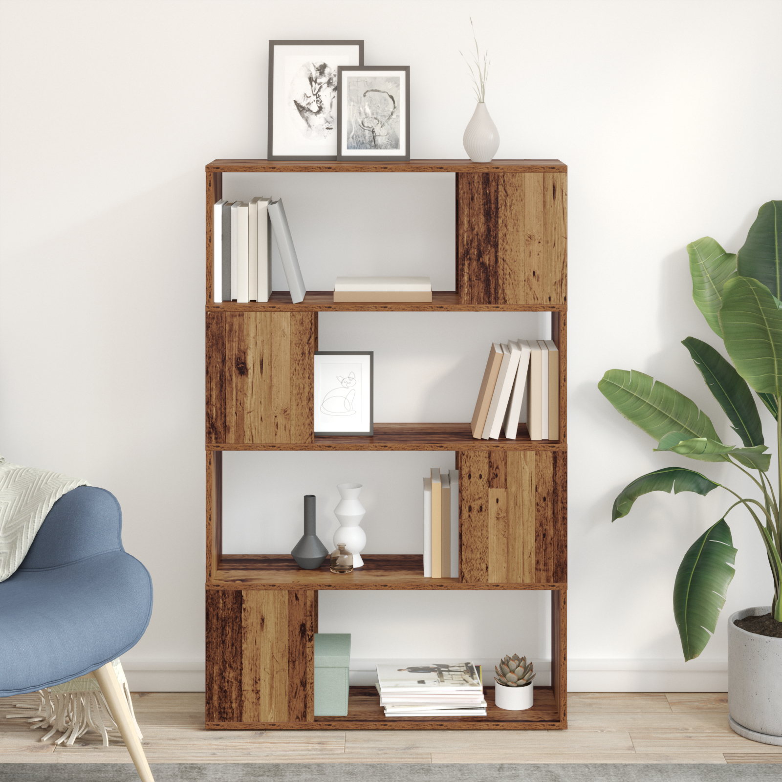 vidaXL Regal Altes Holz Holzwerkstoff 80 x 24 x 124 cm Regale Regal