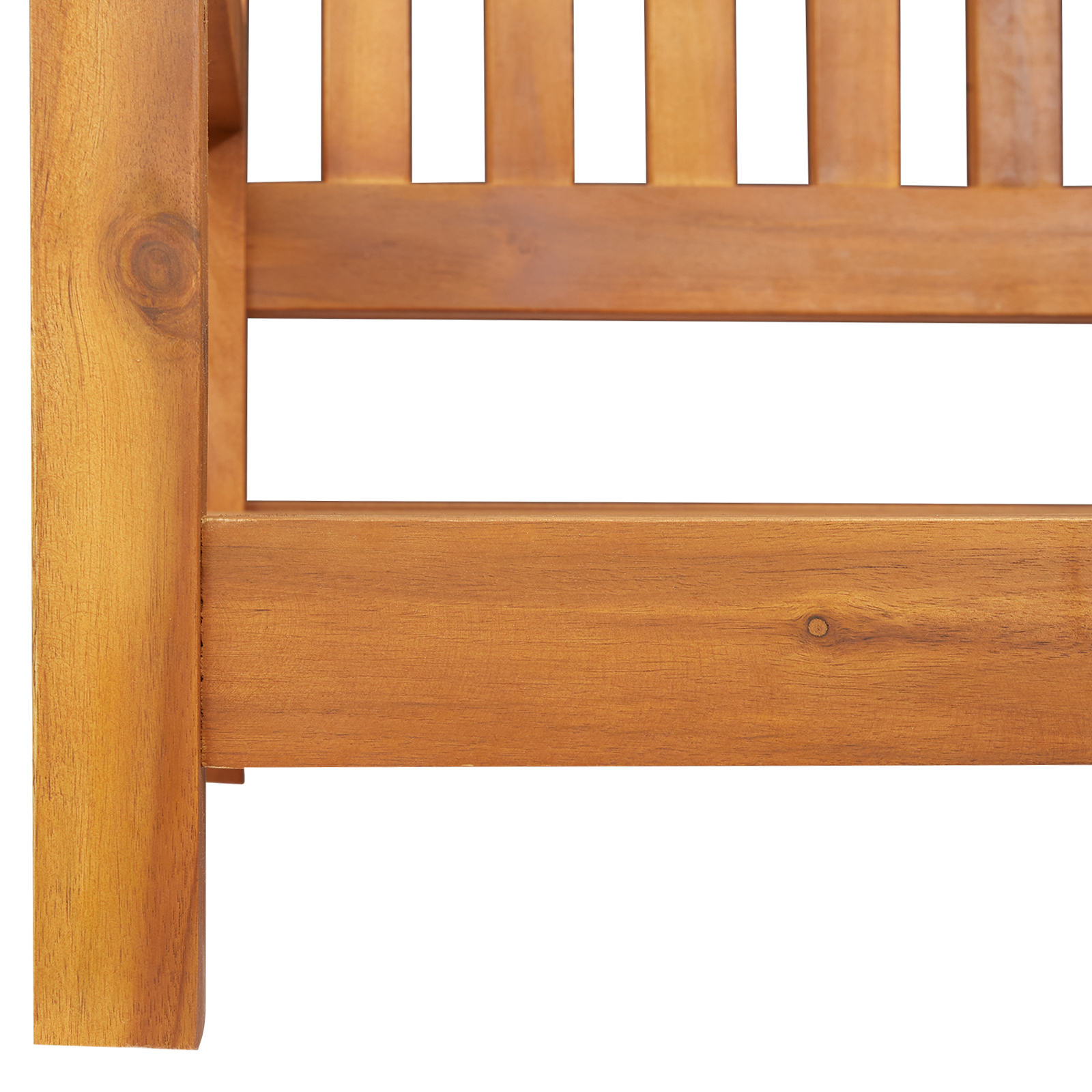 Люлка за градина с 2 места 110x56x58 см от масивна тикова дървесина - Image 10