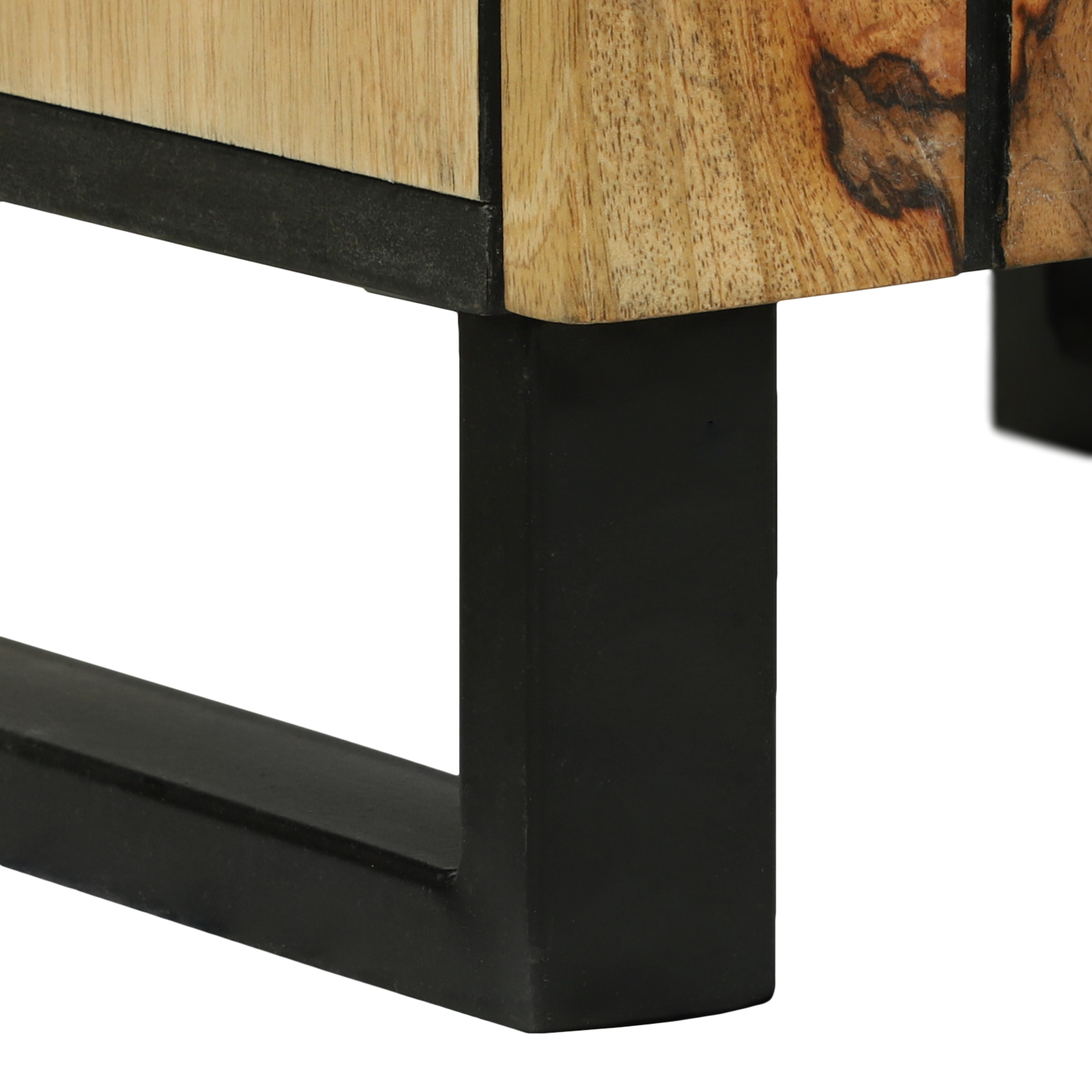 Badezimmerschrank 38x33.5x160 cm Massivholz Mango – Bild 9