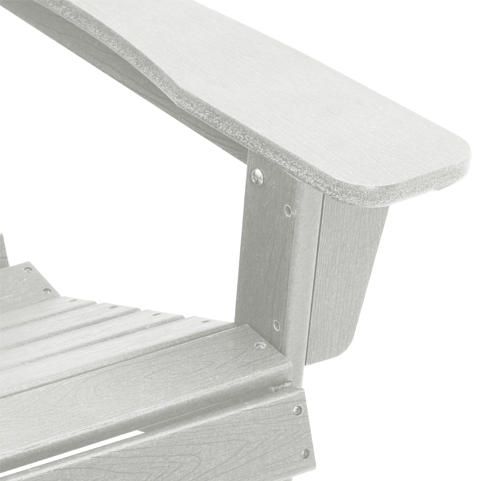 vidaXL Stol Adirondack s podnožjem Beli HDPE - Image 9
