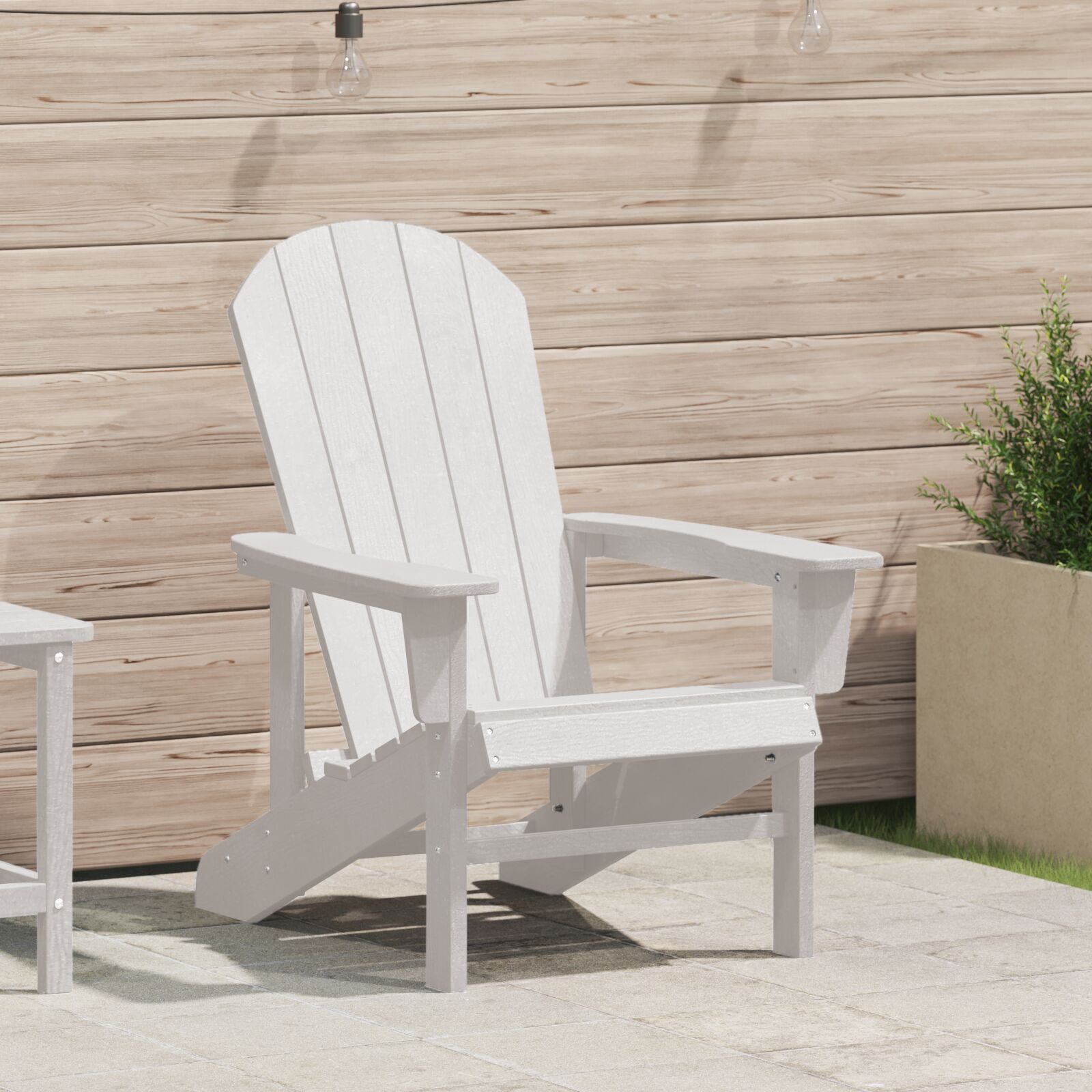 Adirondack stolica Bijela 74x82x91 cm HDPE