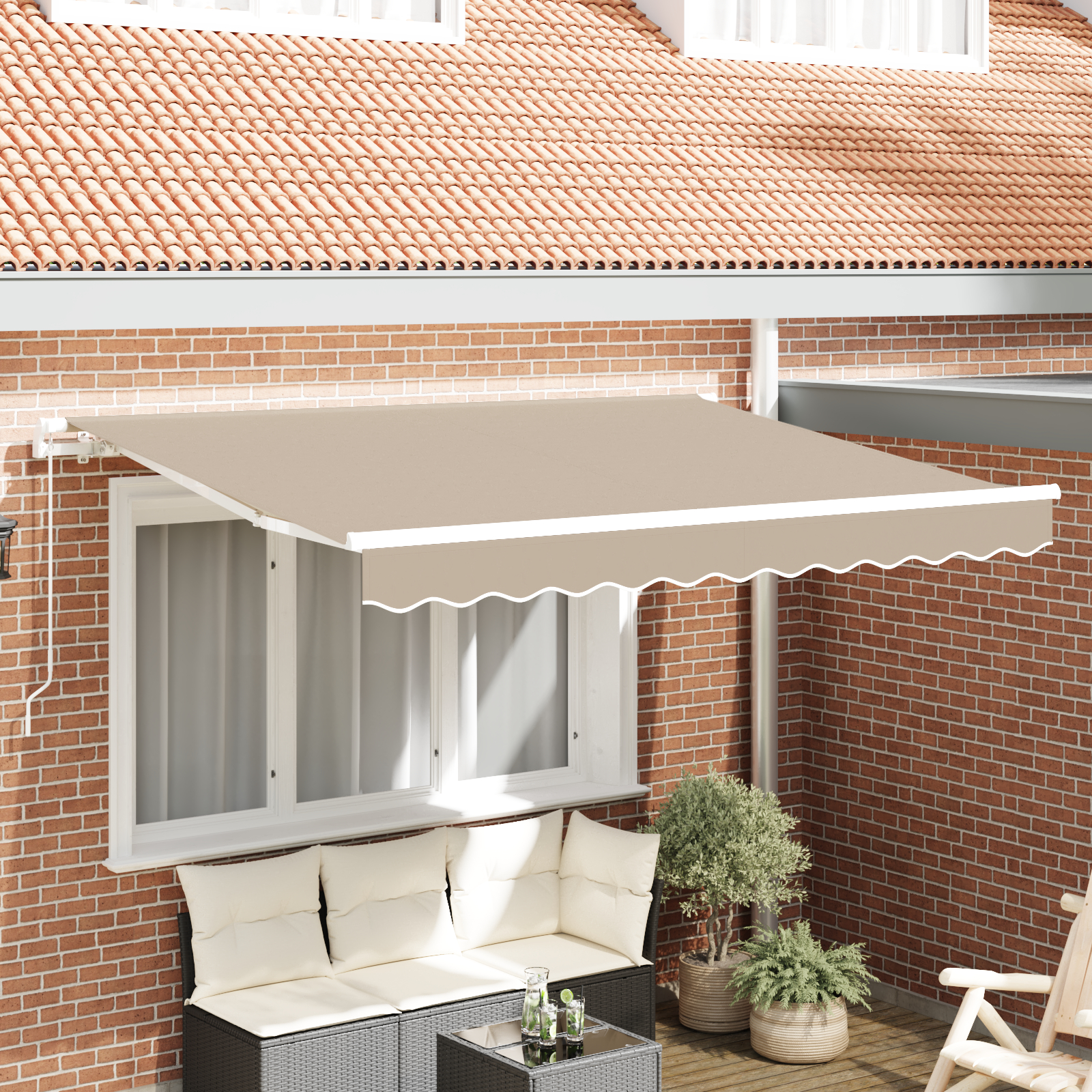 Tenda zamjenska tkanina za okvir 3.5x2 m Bež